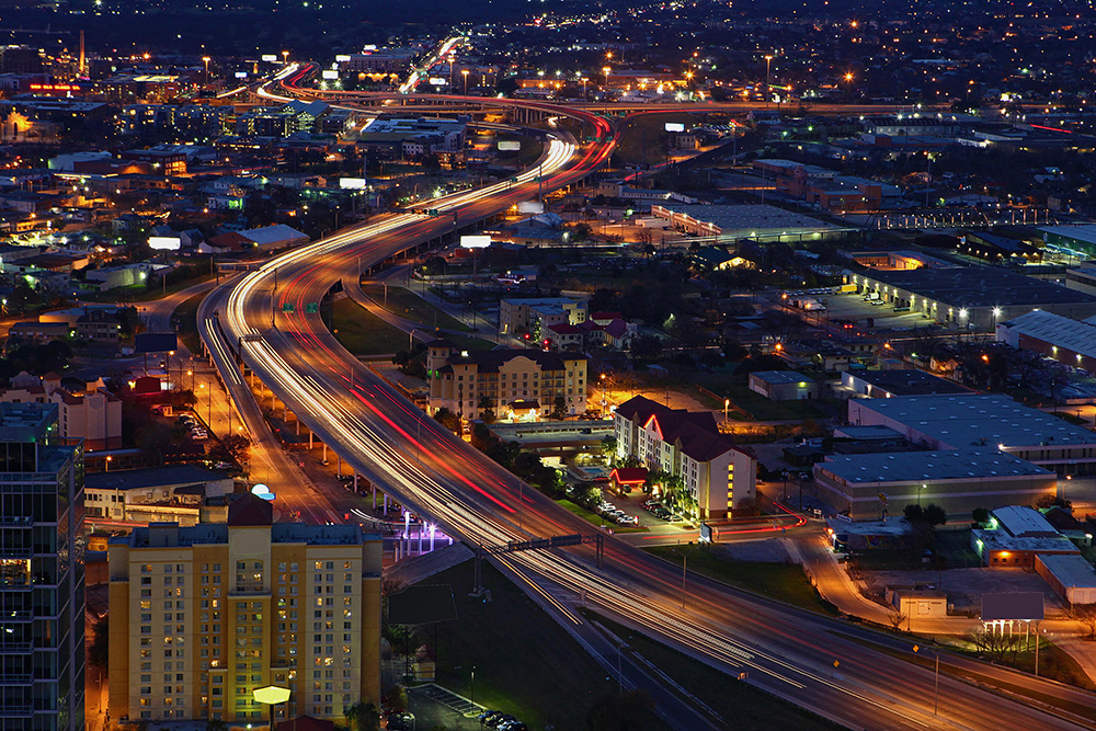 San Antonio at night