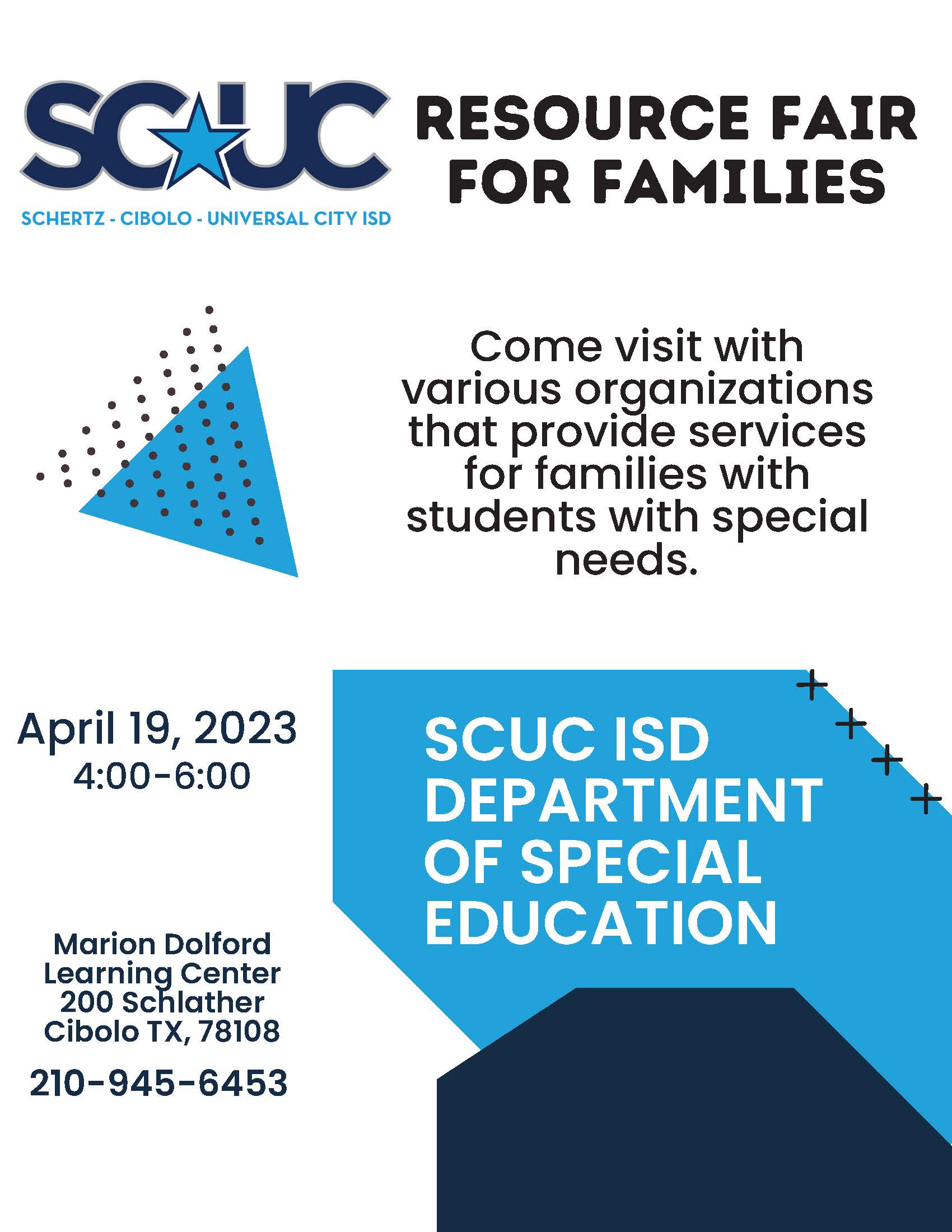 Schertz-Cibolo-Universal City ISD Resource Fair For Families 