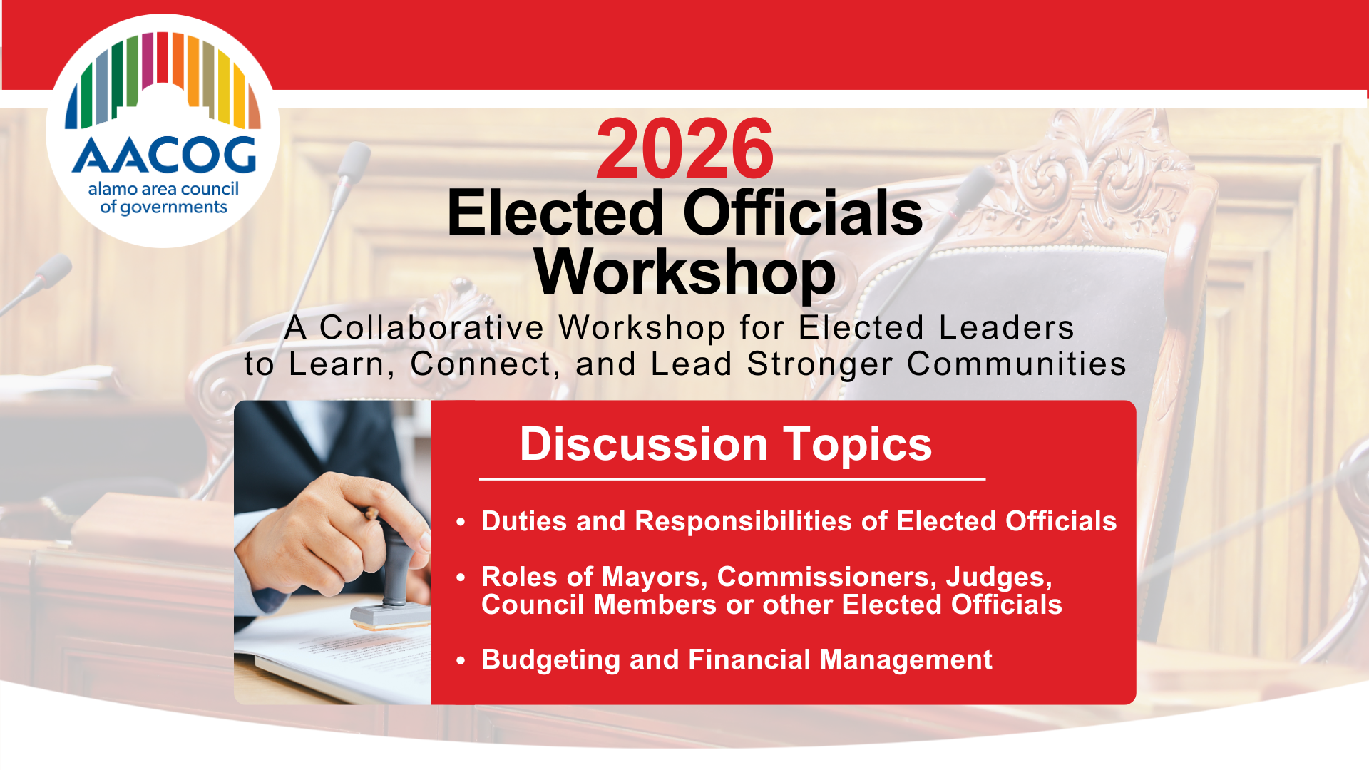 Elected Officials Workshop